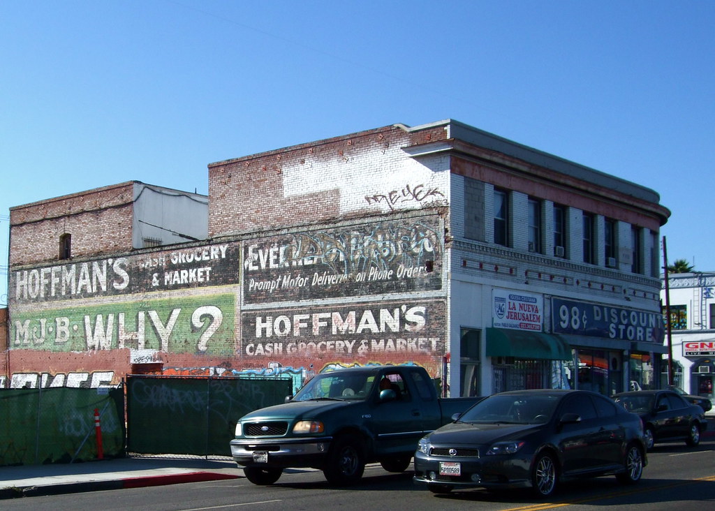 Hoffman's Cash Grocery & Market This old advertising signa… Flickr