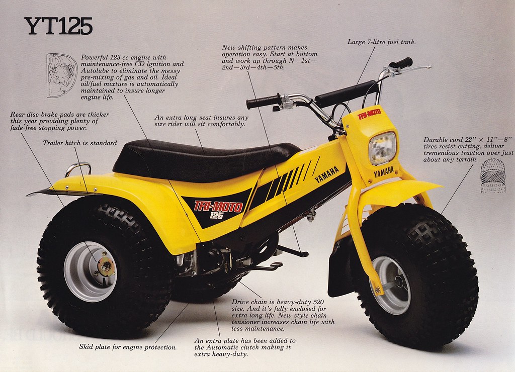 The Other One: 1985 Yamaha YT125 Tri-Moto | Barn Finds