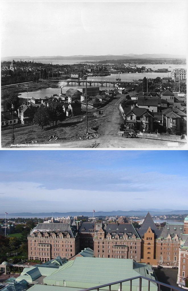Victoria, BC Then and Now The Then photo was taken in 18… Flickr