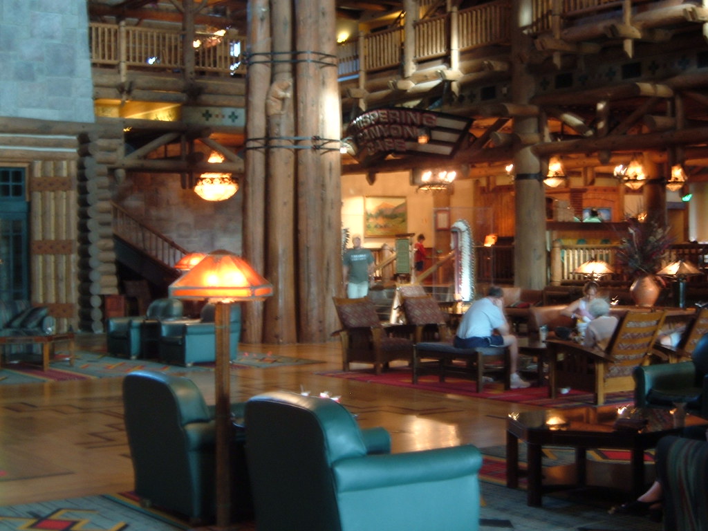 Lobby at Wilderness Lodge Walt Disney World Michael Gray Flickr