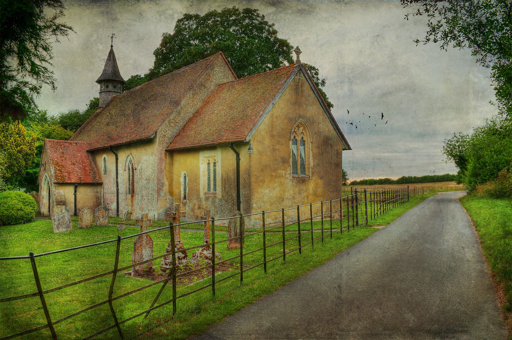 St. Leonard's church, Hartley Mauditt A textured version o… Flickr