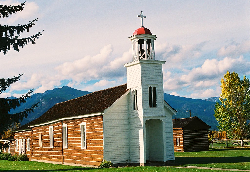 St. Mary's Mission Church Stevensville, Montana, south … Flickr