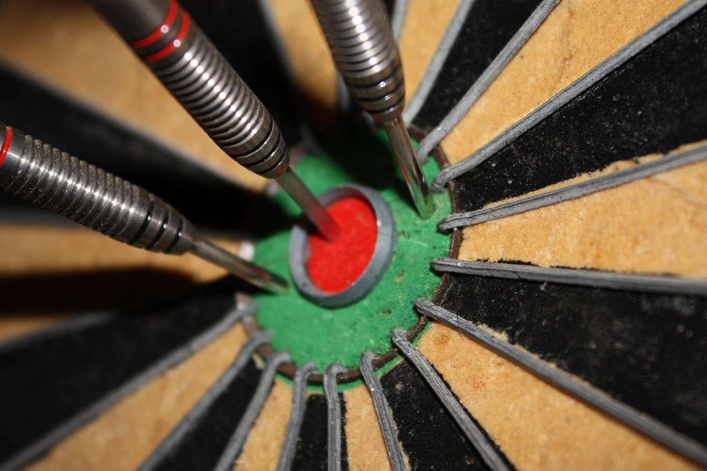 Bullseye Darts Dart Board "Bristle Dart Board Danny McKiernan Flickr