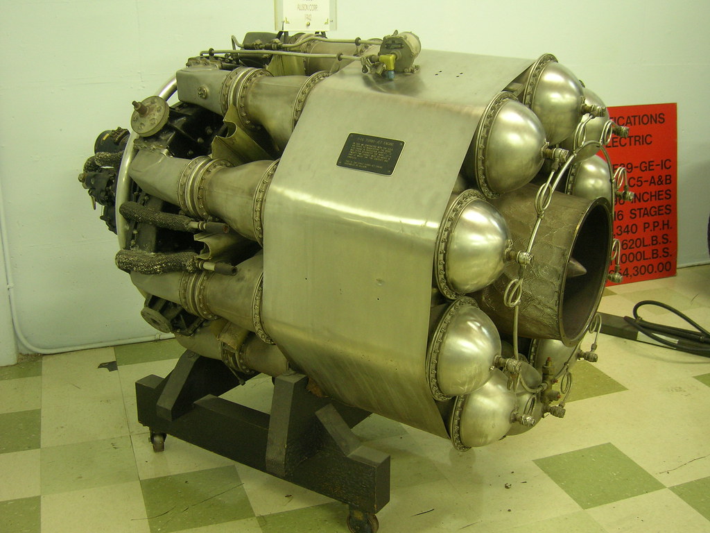 General Electric J31GE3 Turbo Jet Engine by Allison used in the Bell
