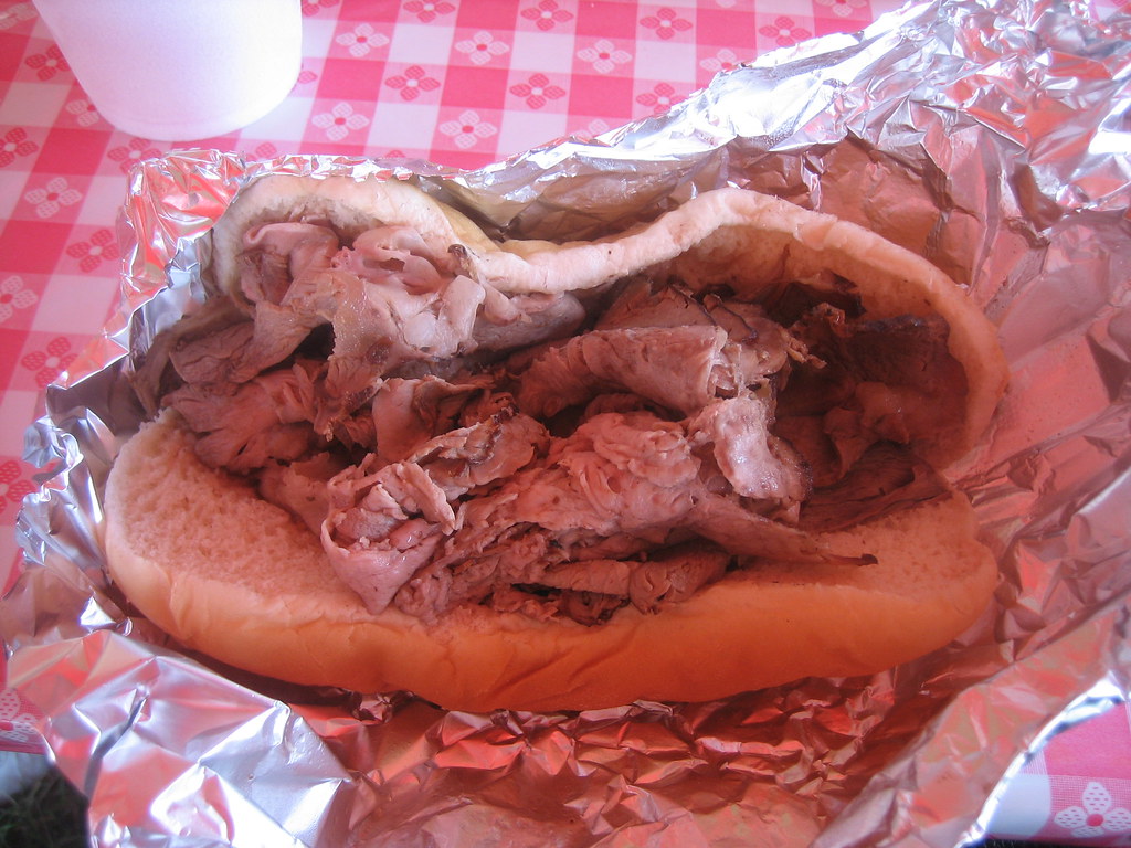 Roast ox sandwich Tasted like roast beef to me. Deborah and Thomas