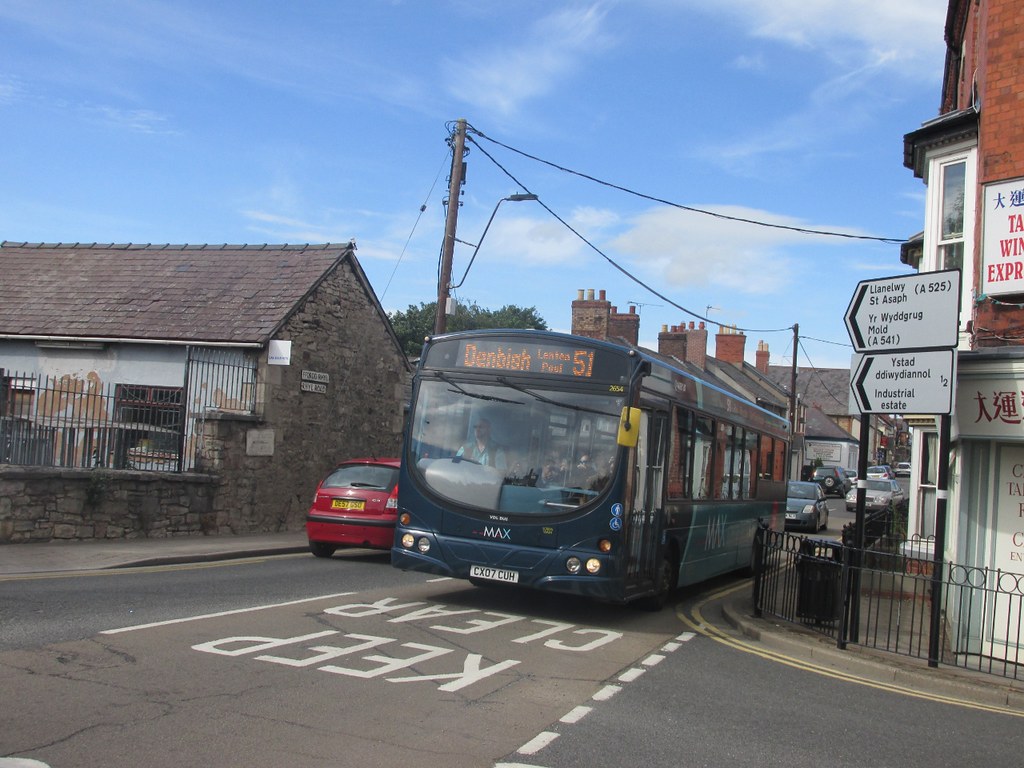 Arriva Wales 2654 CX07CUH Rhyl Rd, Denbigh on 51 (1280x960… Flickr