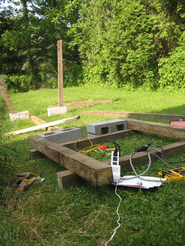 Wood crib construction Flickr