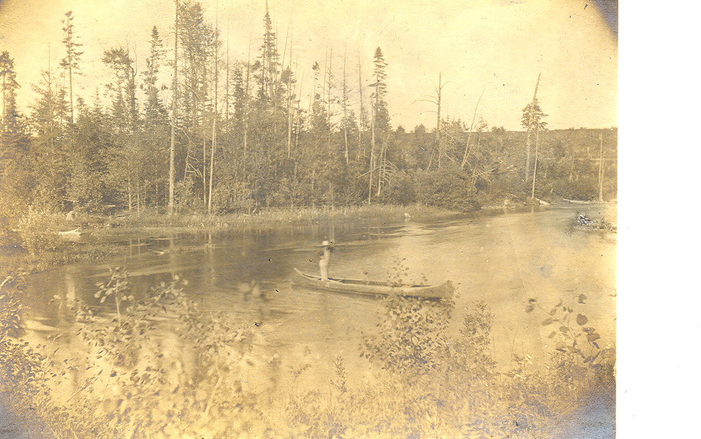 Crawford Lovells MI 1910 old Canoe on the beautiful Au Sab… Flickr