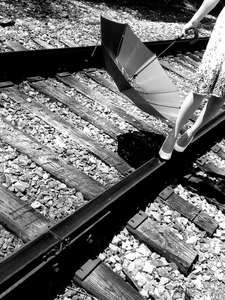 The cops came after me for shooting on the railroad track… Flickr