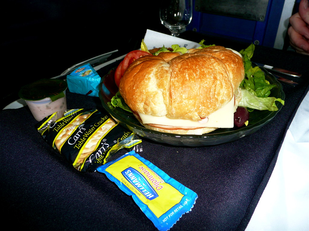 Turkey and cheese croissant sandwich AA domestic First c… Flickr