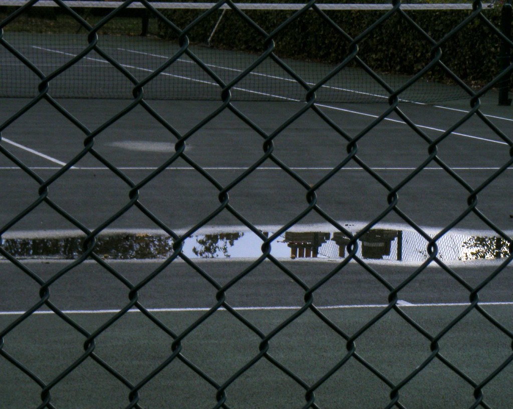 Tennis Court Puddle 2 Juliet Flickr
