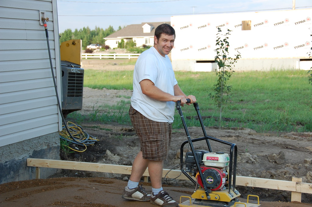 Tamping Gravel for the Patio mdchris Flickr