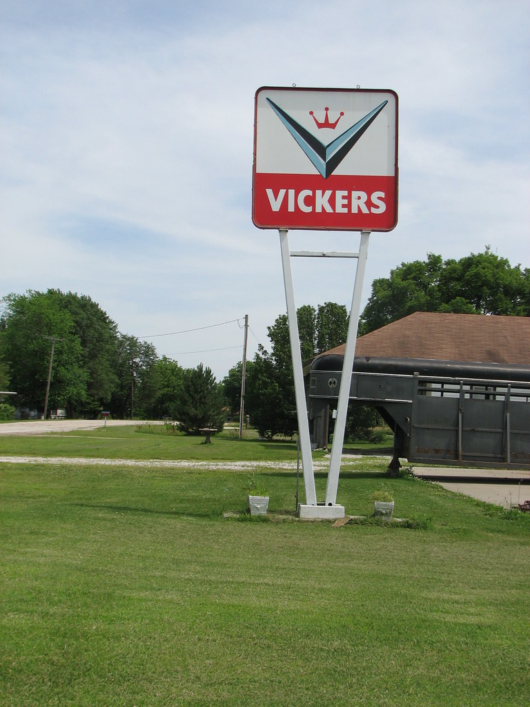 Vickers Well preserved Vickers gas sign near Compton Junct… Flickr