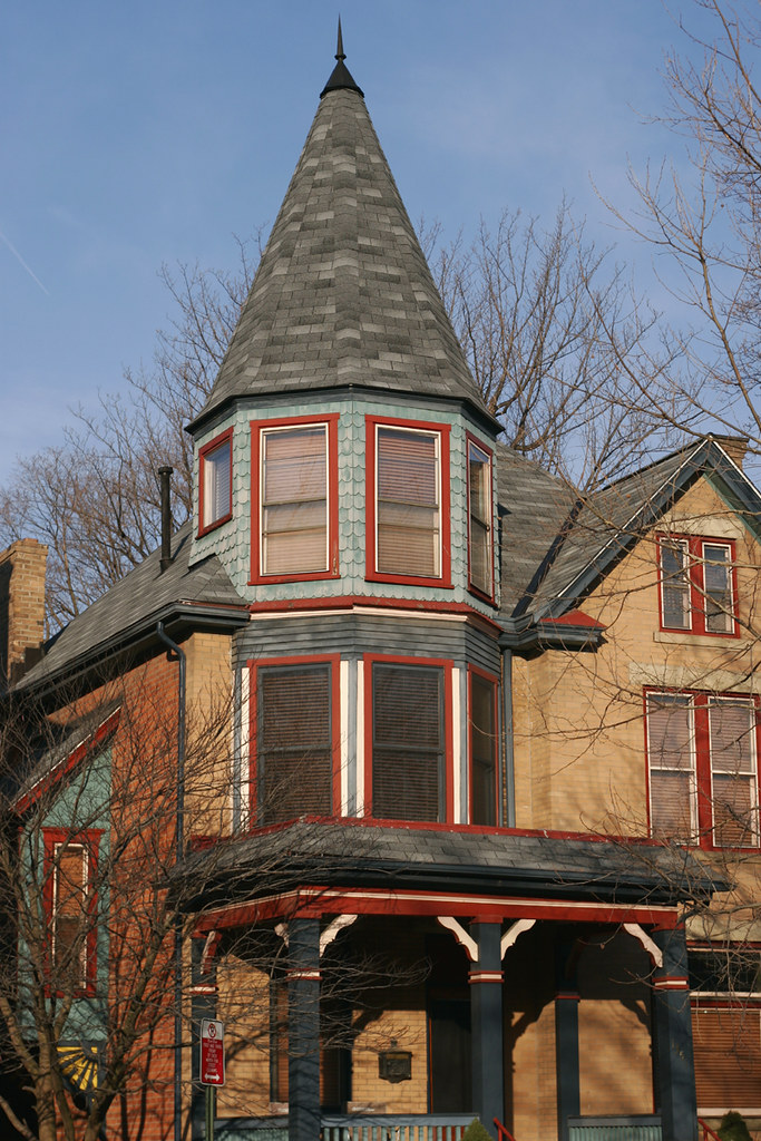 House with Tower, Columbus, 2 House in Columbus, Ohio. The… Flickr