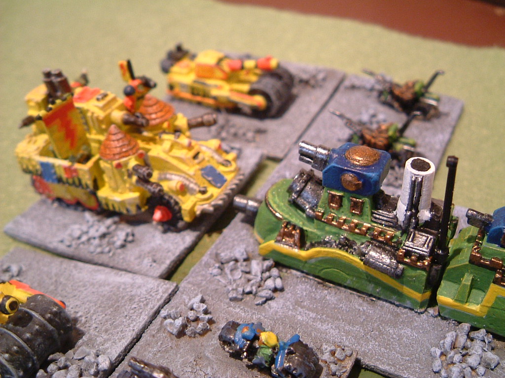 Mighty Engines The Ork general engages the Squat's LandTr… Flickr
