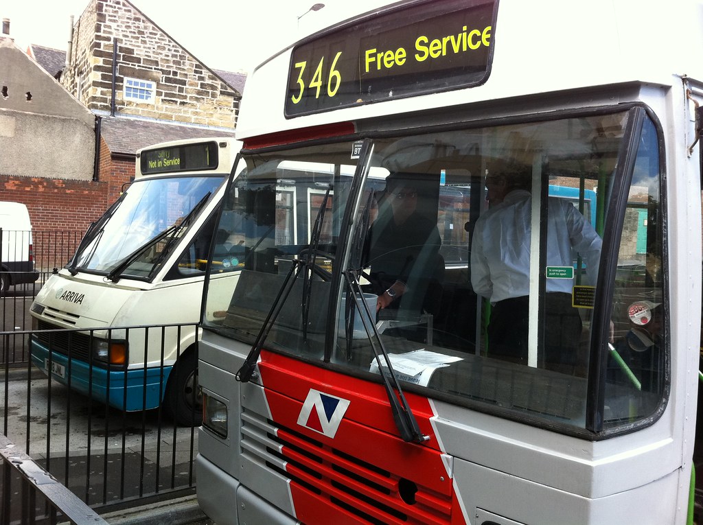 Morpeth Bus Station SIB 6711 with Arriva's "taxi" behind. Dave