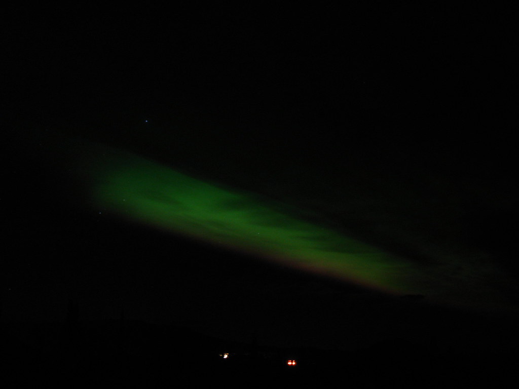 IMG_4861 Northern lights over Otto Lake, Healy Alaska. Daniel Rice