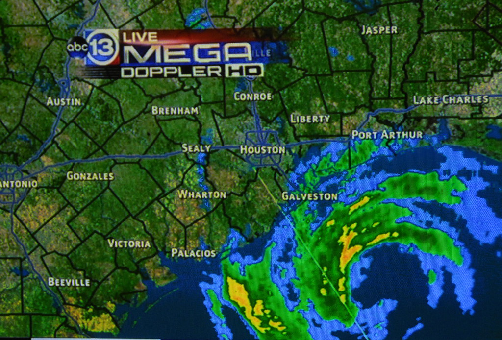 Here comes the hurricane! this is a local radar picture of… Flickr