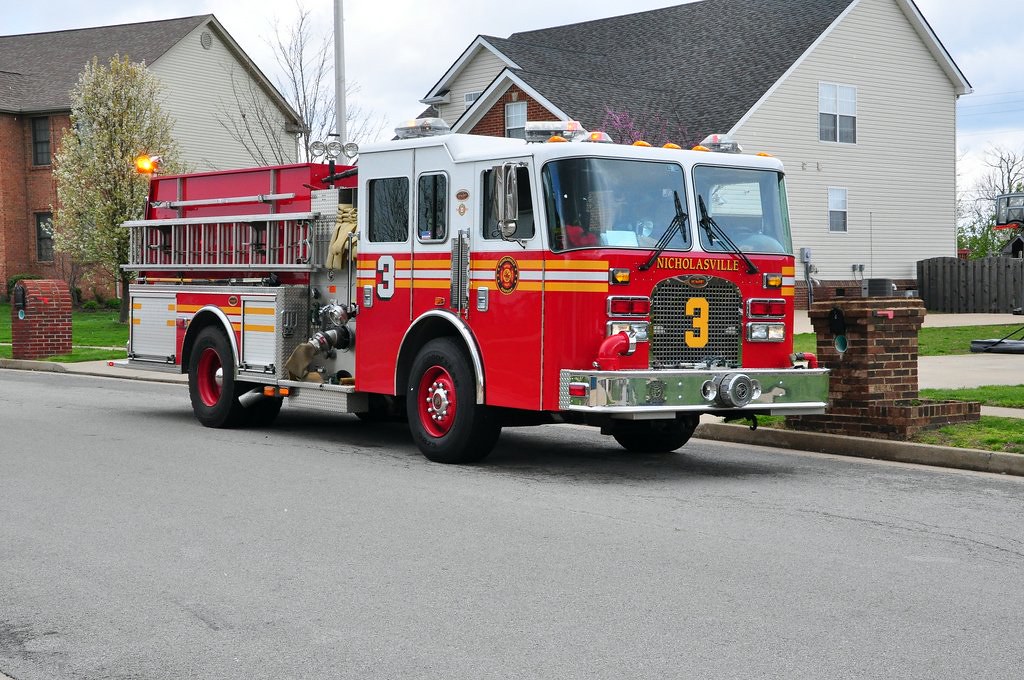 n.f.d. eng 3 on scene with the nicholasville,ky fire dept.… sherman