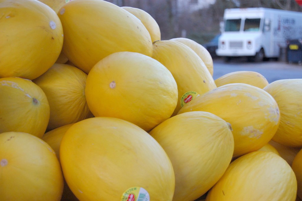 Melons for sale on Yonkers Ave Produce store on Yonkers Av… Flickr