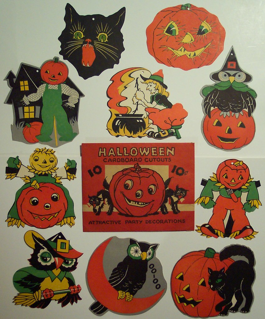 Vintage Halloween Cut outs with Original Package Dave Flickr