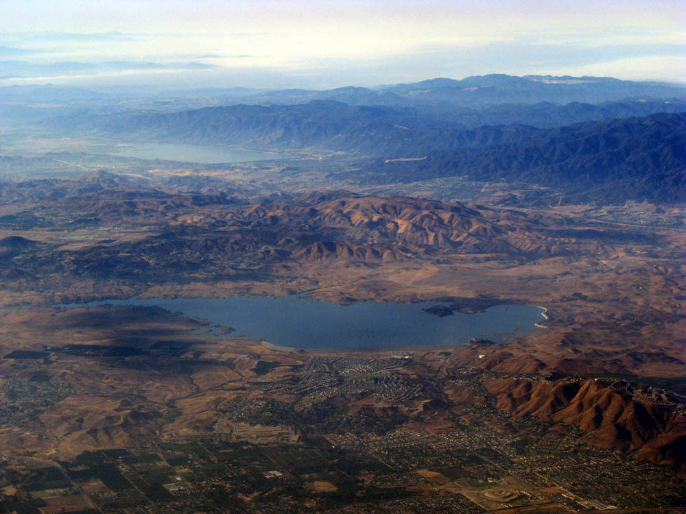 Lake Mathews Estelle Mountain Reserve, Wild flowers bloom along a trail