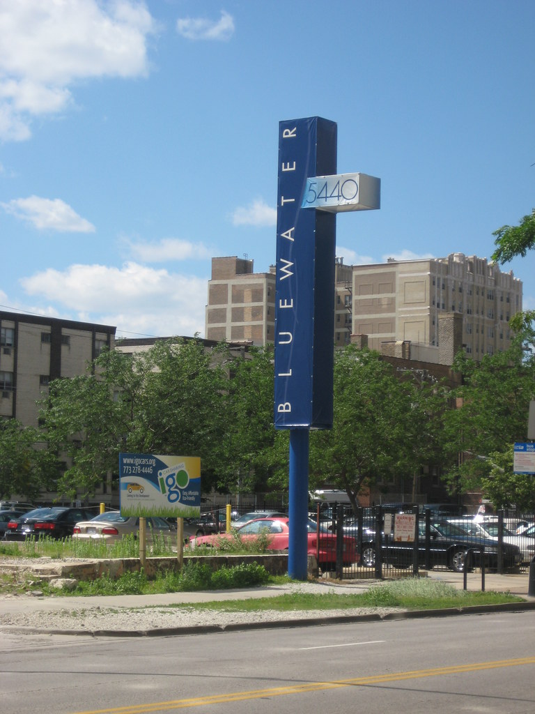 BLUEWATER 7/13/08 Sign renovation. I liked the original