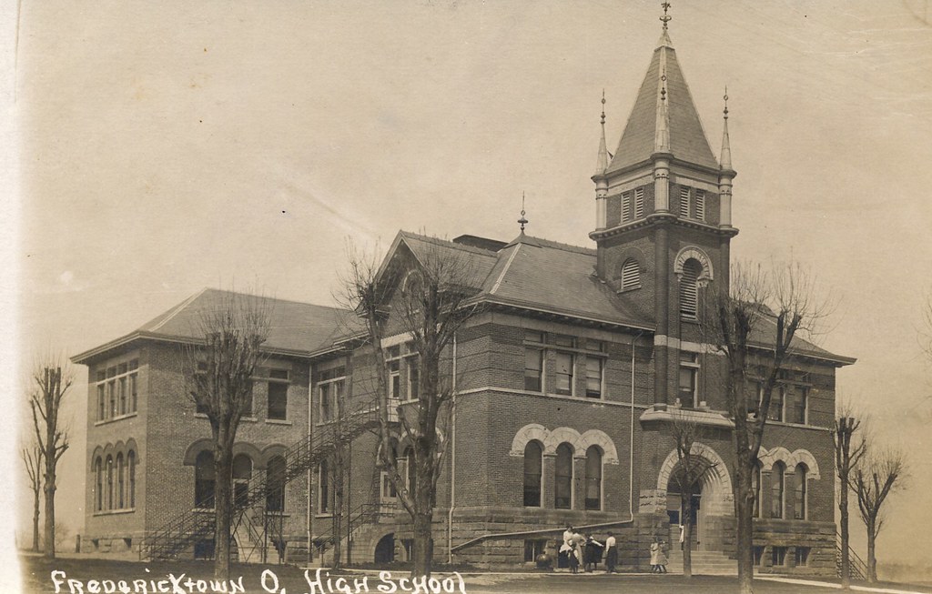 OH Fredericktown High School Real photo postcard of the … Flickr