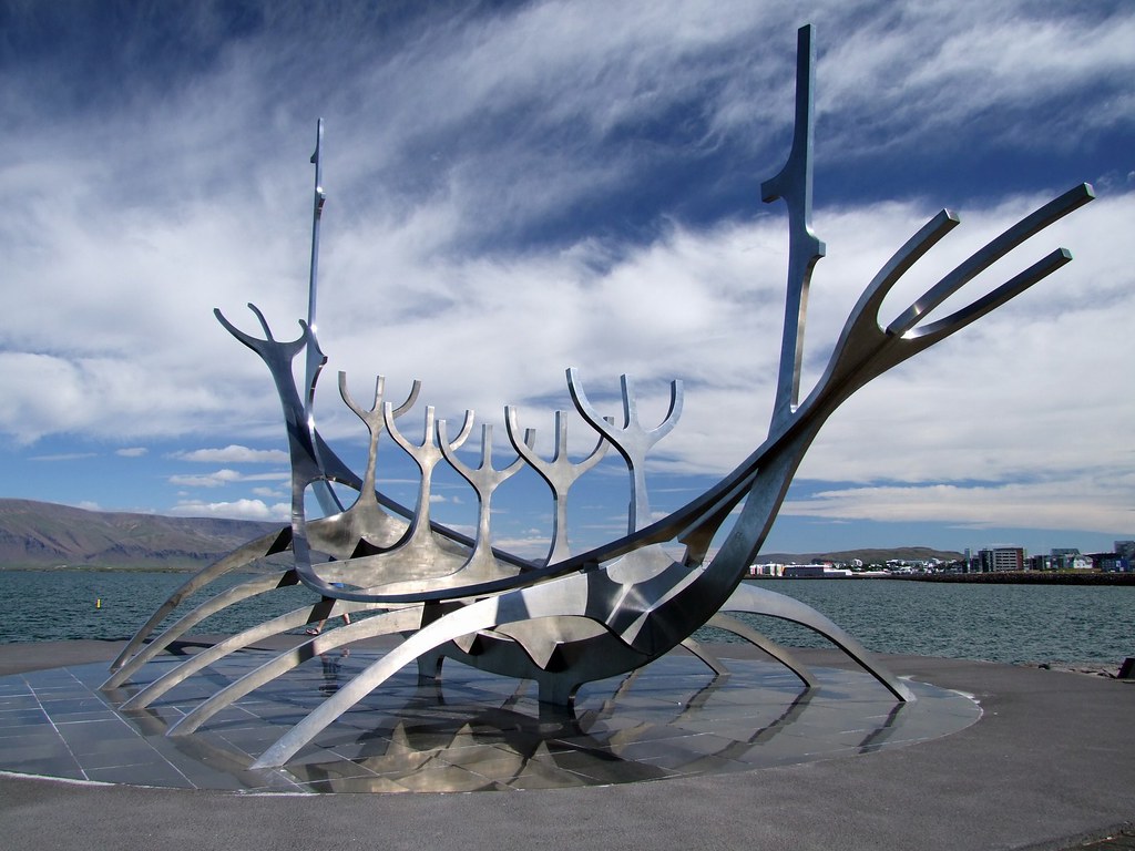 001 Viking ship statue Sólfarið The Sun Voyager Flickr