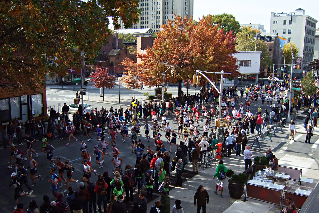 NYC Marathon From Jonah's apartment, at mile 8 Filipe Fortes Flickr