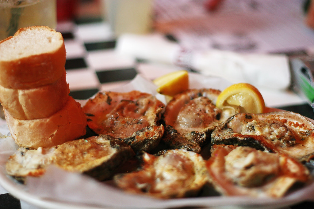 Chargrilled Oysters Grilled on an open flame and topped wi… Flickr