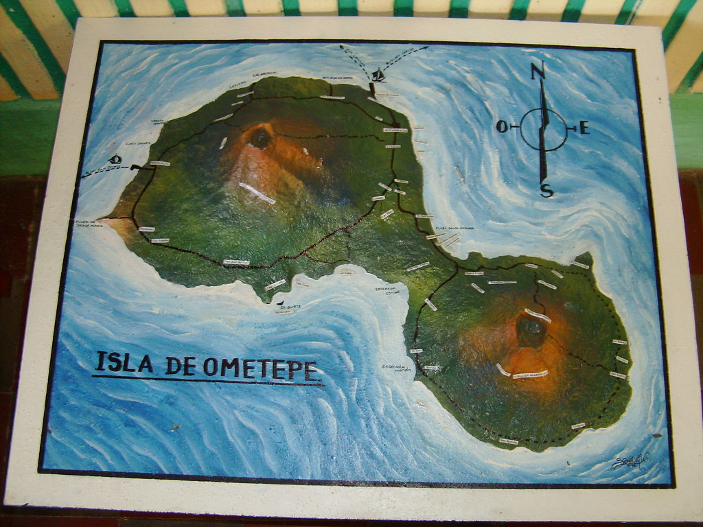 Map of Ometepe Island After four straight days of 7plus h… Flickr