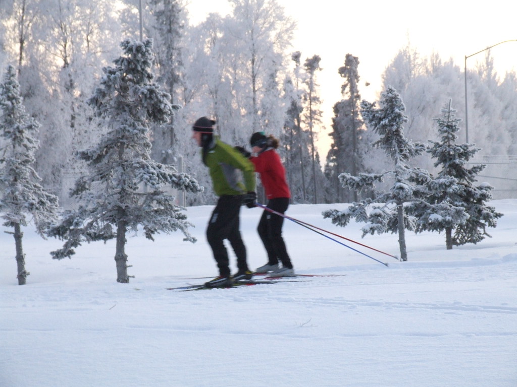 Cross Country Skiing The Tony Knowles Coastal Trail runs a… Flickr