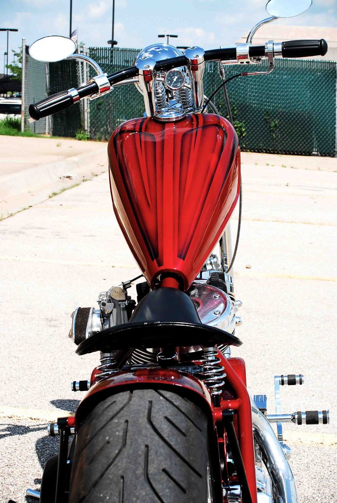 Classic Chopper Brass Balls Bobbers & Choppers Red Retro… Flickr