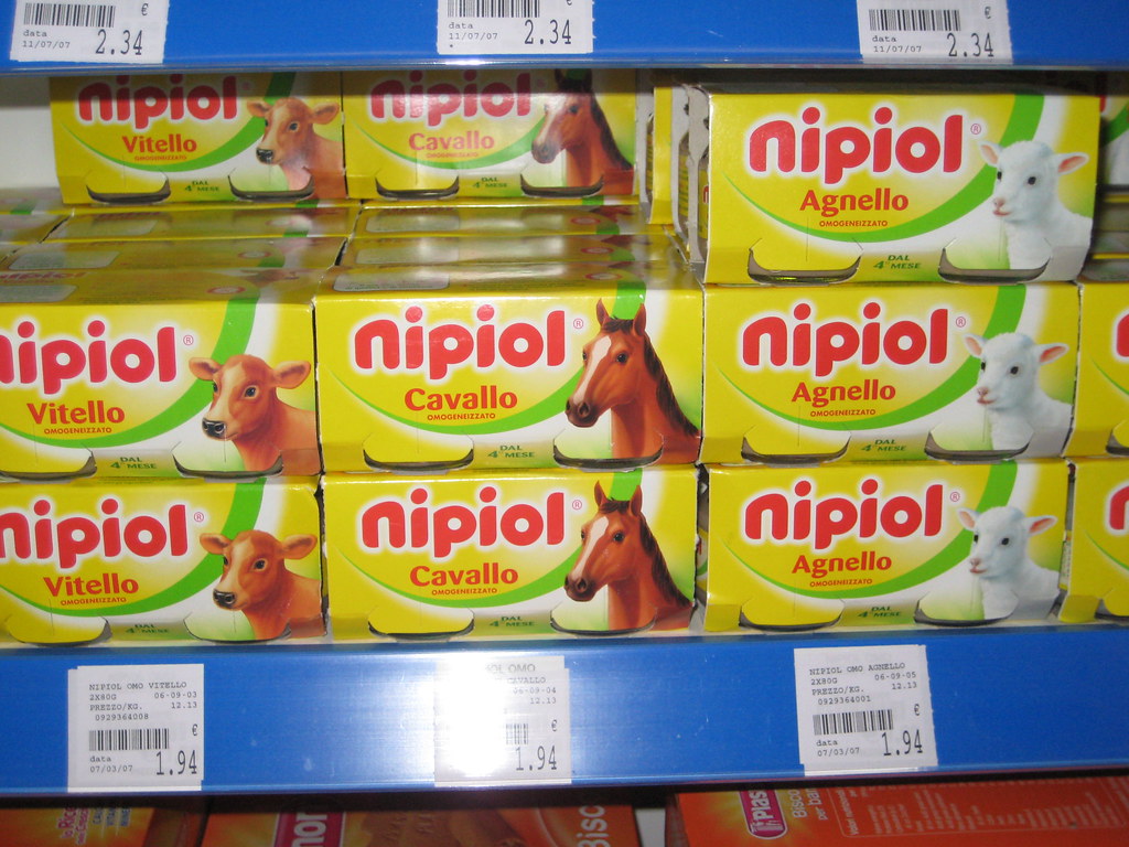 Italian Baby Food Yes, that's horseflavored baby food. emily_ba