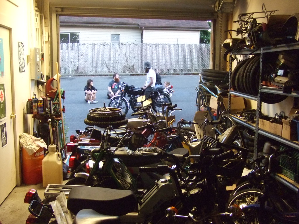 226 hanging out at the ol' moped shop Kurt Best Flickr