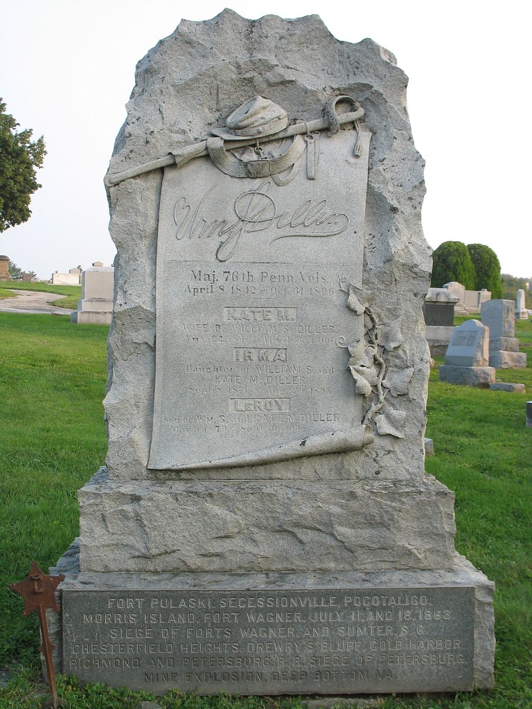 Diller The family resting place of Major Diller of the 76t… Flickr