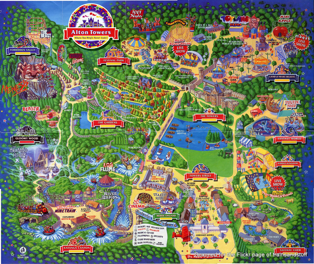 Map Of Alton Towers Map Of Staten