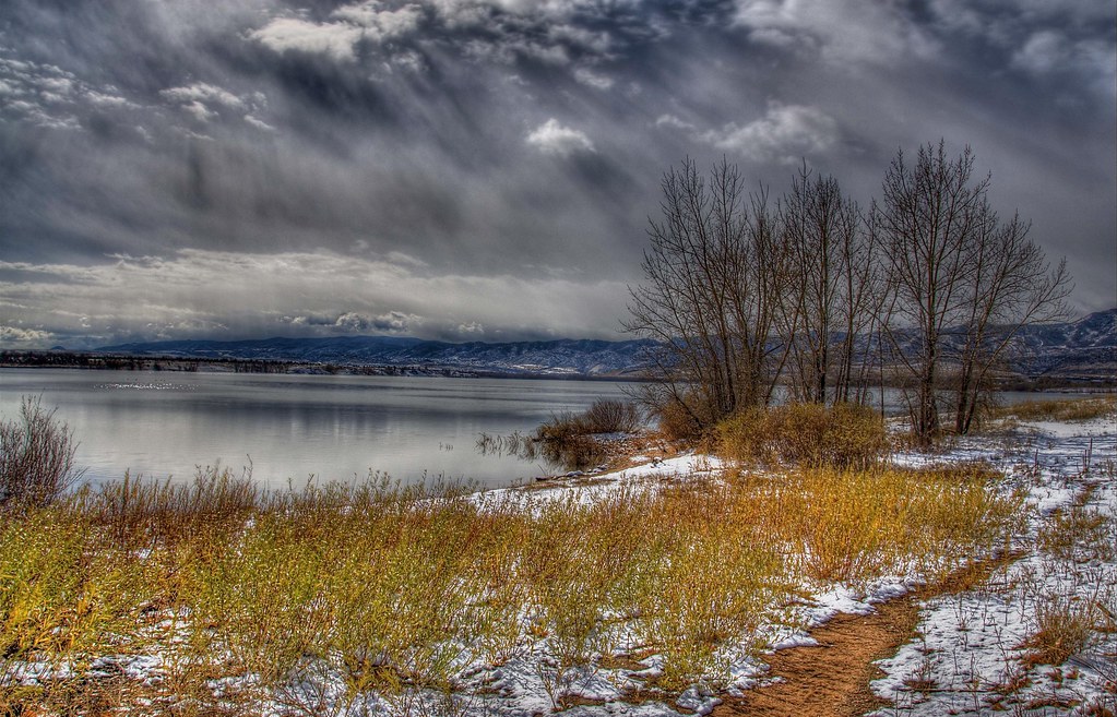 First Snow at Chatfield Lake Denver finally received its f… Flickr