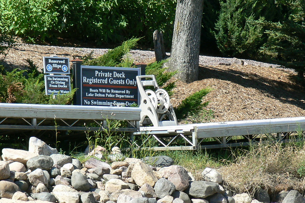 Lake Delton Lake Delton, WI; boat mooring, high & dry Barbara Patch