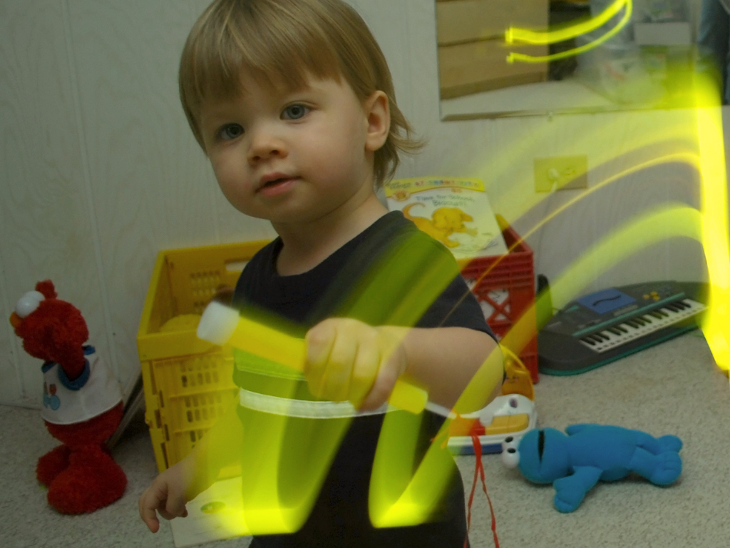 Glow stick Here's an interesting photo project. Give toddl… Flickr