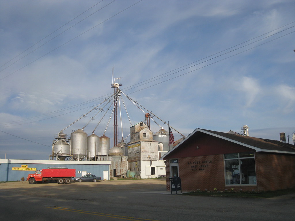 East Leroy post office & Voyce's down the street from my h… Flickr