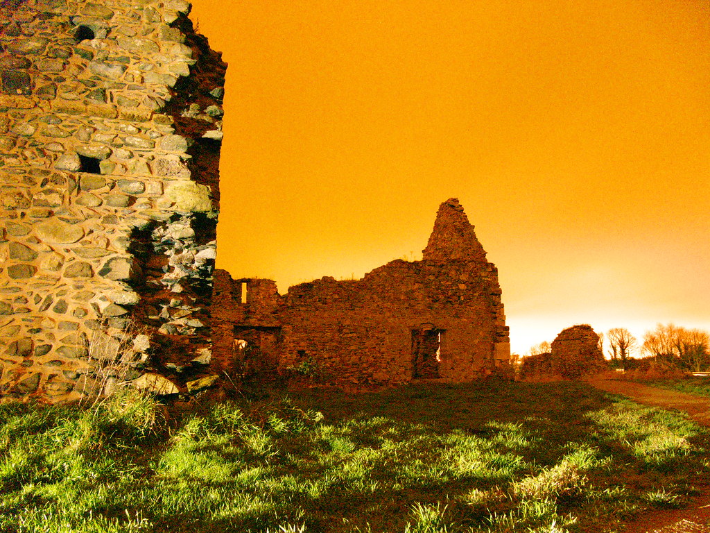 Grace Dieu Ruins at night Grace Dieu priory, religious est… Flickr