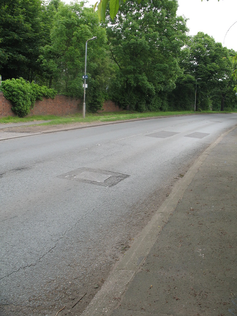 Road lumps Hartlebury Road as you approach the OGL island.… Flickr