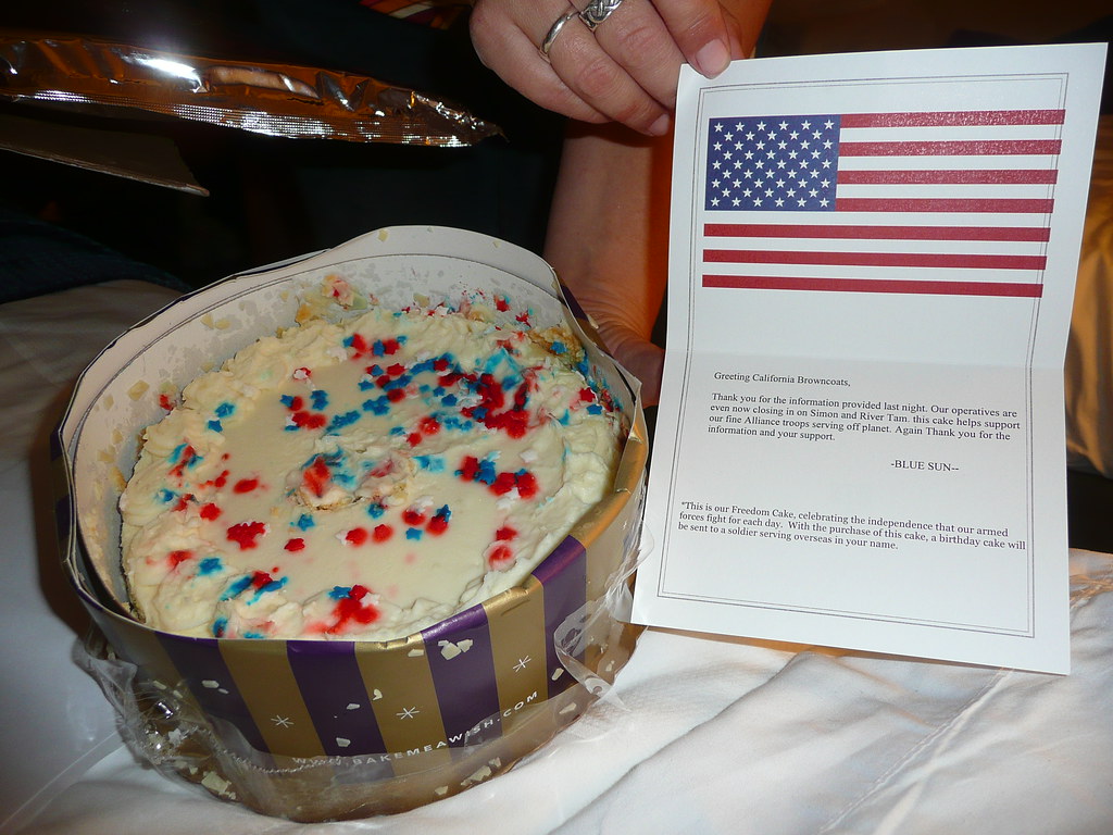 P1430346 Freedom Cake and Letter The cake is a lie! danregal Flickr