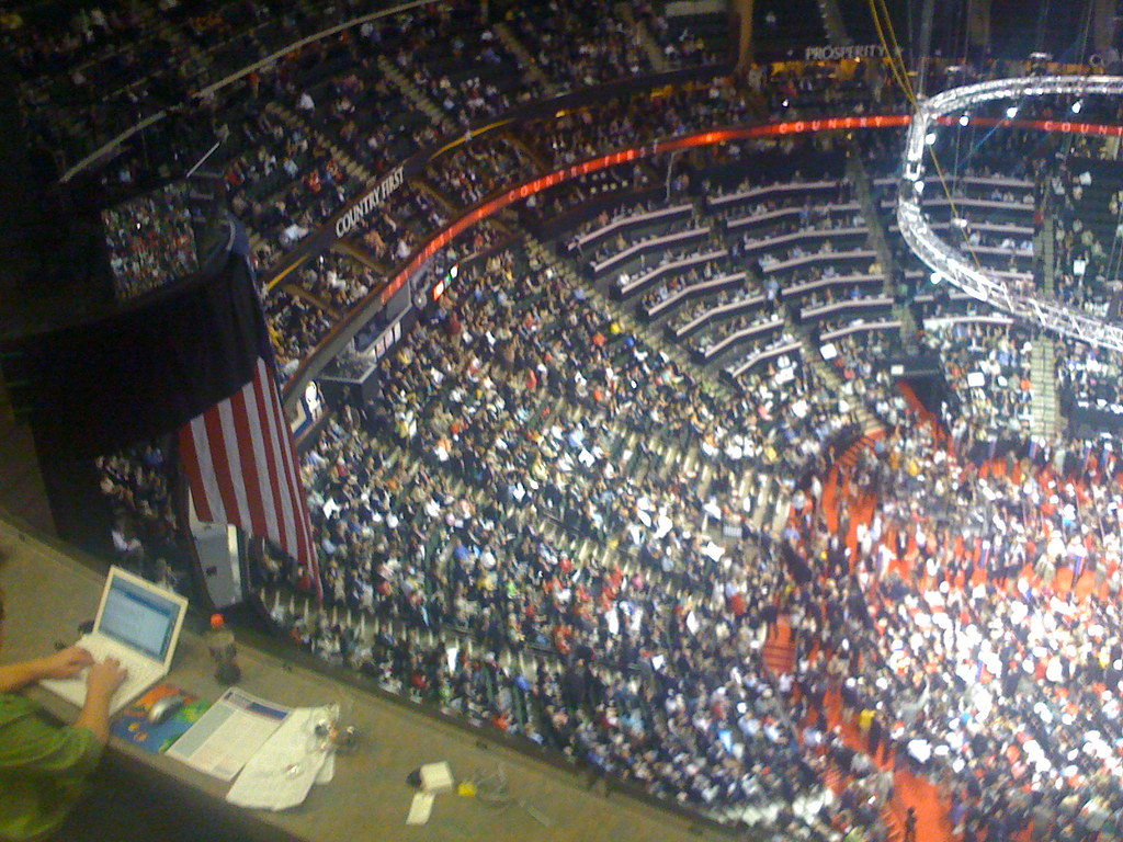 Xcel Center from press level William Beutler Flickr
