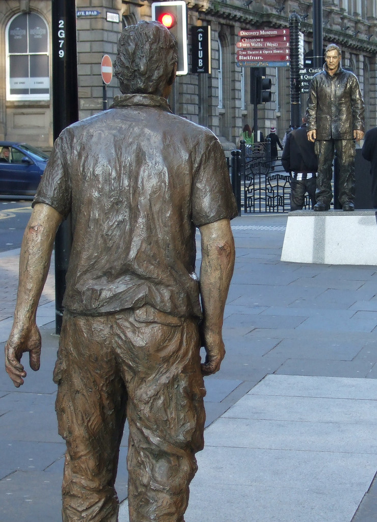 Newcastle Statue murky Flickr