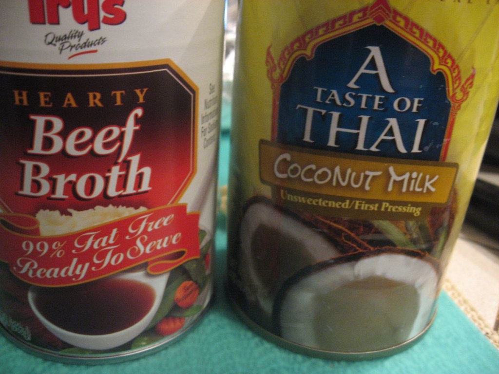 beef broth coconut milk Rhonda Flickr