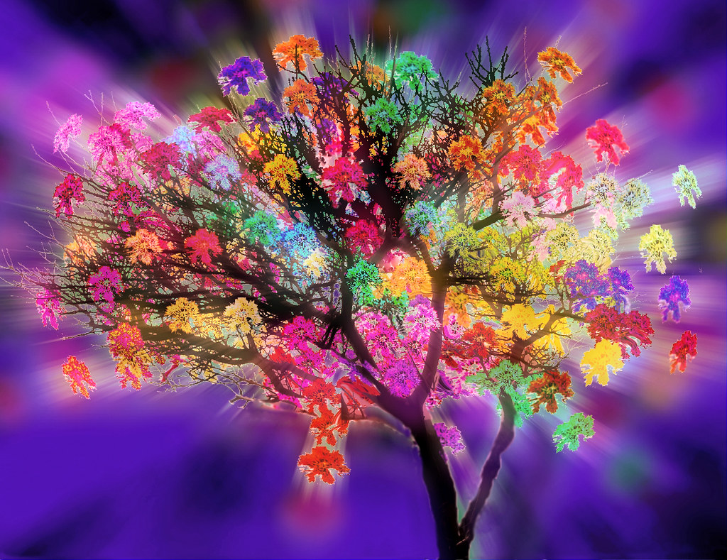 Flowered Tree of Eternal Life Started out as a picture of … Flickr