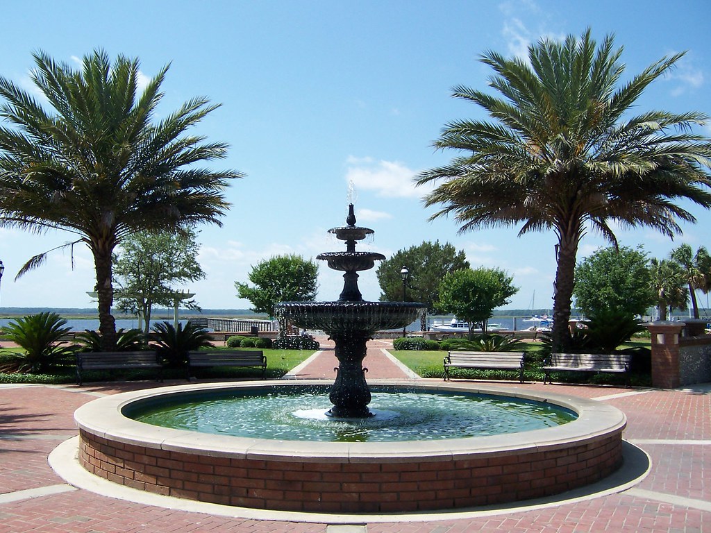 Fountain Fountain along the waterfront in St. Marys, GA Jon Dawson